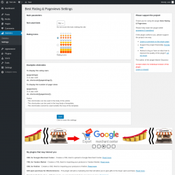 Page screenshot: Statistics &rarr; Settings