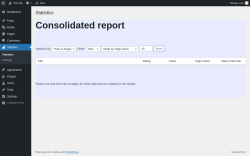 Page screenshot: Statistics