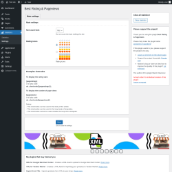 Page screenshot: Statistics &rarr; Settings