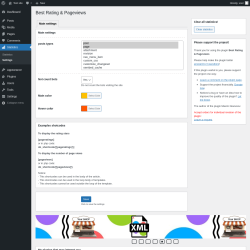 Page screenshot: Statistics &rarr; Settings