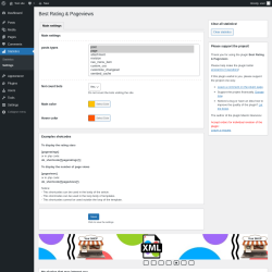 Page screenshot: Statistics &rarr; Settings