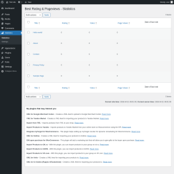 Page screenshot: Statistics