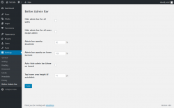 Page screenshot: Settings  &rarr; Better Admin Bar