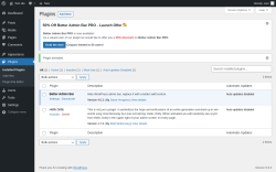 Page screenshot: Plugins &lsaquo; Test site &mdash; WordPress