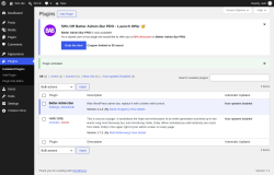 Page screenshot: Plugins &lsaquo; Test site &mdash; WordPress