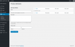 Page screenshot: Reviews &rarr; Attributes