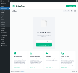 Page screenshot: BetterDocs → All Docs