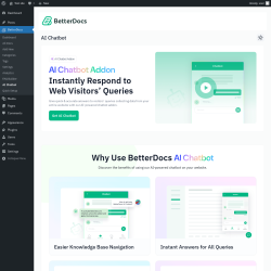 Page screenshot: BetterDocs → AI Chatbot