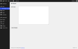 Page screenshot: BF Header Scripts