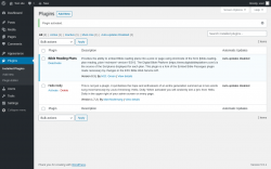 Page screenshot: Plugins &lsaquo; Test site &mdash; WordPress