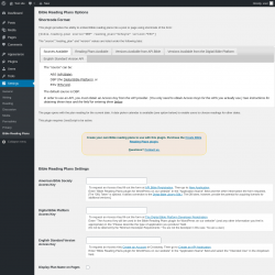 Page screenshot: Settings &rarr; Bible Reading Plans