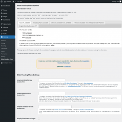 Page screenshot: Settings &rarr; Bible Reading Plans