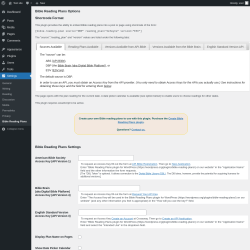 Page screenshot: Settings &rarr; Bible Reading Plans