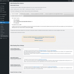Page screenshot: Settings &rarr; Bible Reading Plans