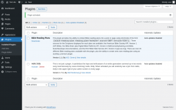 Page screenshot: Plugins &lsaquo; Test site &mdash; WordPress