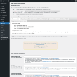 Page screenshot: Settings &rarr; Bible Reading Plans