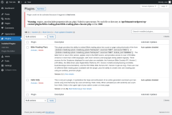 Page screenshot: Plugins &lsaquo; Test site &mdash; WordPress