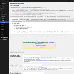 Page screenshot: Settings &rarr; Bible Reading Plans