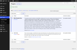 Page screenshot: Plugins &lsaquo; Test site &mdash; WordPress