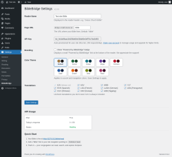 Page screenshot: Settings &rarr; BibleBridge