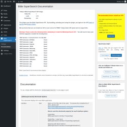 Page screenshot: Bible SuperSearch → Documentation