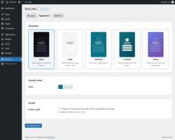 Page screenshot: BioLinks &rarr; Appearance