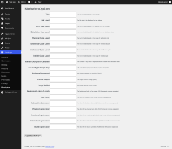 Page screenshot: Settings &rarr; Biorhythm