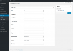 Page screenshot: Clients → Add Client