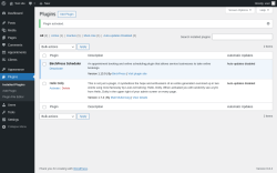Page screenshot: Plugins ‹ Test site — WordPress