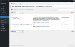 Page screenshot: Plugins &lsaquo; Test site &mdash; WordPress