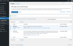 Page screenshot: Plugins ‹ Test site — WordPress