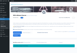 Page screenshot: BitFire &rarr; Malware Scan