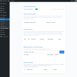 Page screenshot: BitFire &rarr; Rule Tune / IP Block