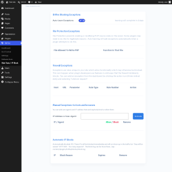 Page screenshot: BitFire &rarr; Rule Tune / IP Block