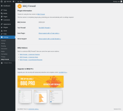 Page screenshot: Settings &rarr; BBQ Firewall