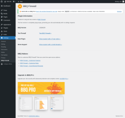 Page screenshot: Settings &rarr; BBQ Firewall