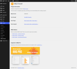 Page screenshot: Settings &rarr; BBQ Firewall