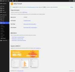 Page screenshot: Settings &rarr; BBQ Firewall