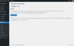 Page screenshot: Settings → Font Awesome → Help