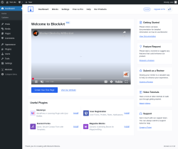 Page screenshot: ‹ Test site — WordPress