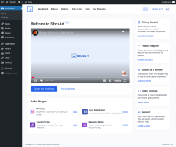 Page screenshot: ‹ Test site — WordPress