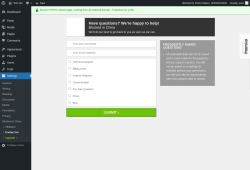 Page screenshot: Settings &rarr; Contact Us