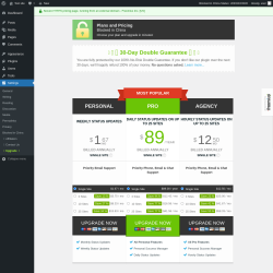 Page screenshot: Settings &rarr; Upgrade&nbsp;&nbsp;➤