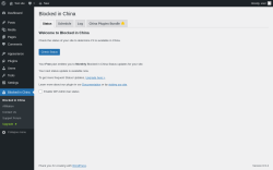 Page screenshot: Blocked in China