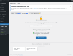 Page screenshot: Blocked in China &rarr; 
		Schedule Pro	