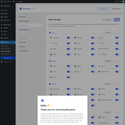 Page screenshot: Blockera → Block Manager