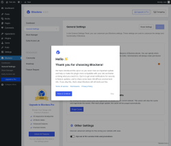 Page screenshot: Blockera → General Settings