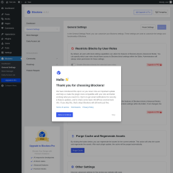 Page screenshot: Blockera → General Settings