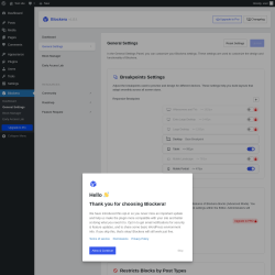 Page screenshot: Blockera → General Settings