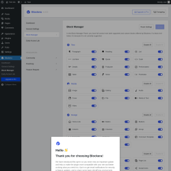 Page screenshot: Blockera → Block Manager